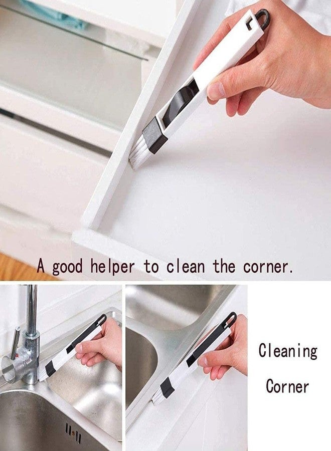 MIRARIYA Double Combo of Window Groove Frame Cleaning Brush& Dust Cleaning Brush for Window Slot Keyboard with Mini Dustpan Door Track Cleaning Tool for All Corners Edges Gaps(Multicolour- Pack of 2) - Image 5